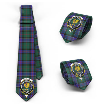 Sinclair Hunting Modern Tartan Classic Necktie with Family Crest