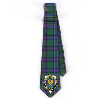 Sinclair Hunting Modern Tartan Classic Necktie with Family Crest