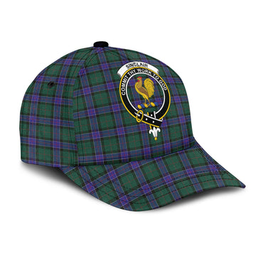 Sinclair Hunting Modern Tartan Classic Cap with Family Crest