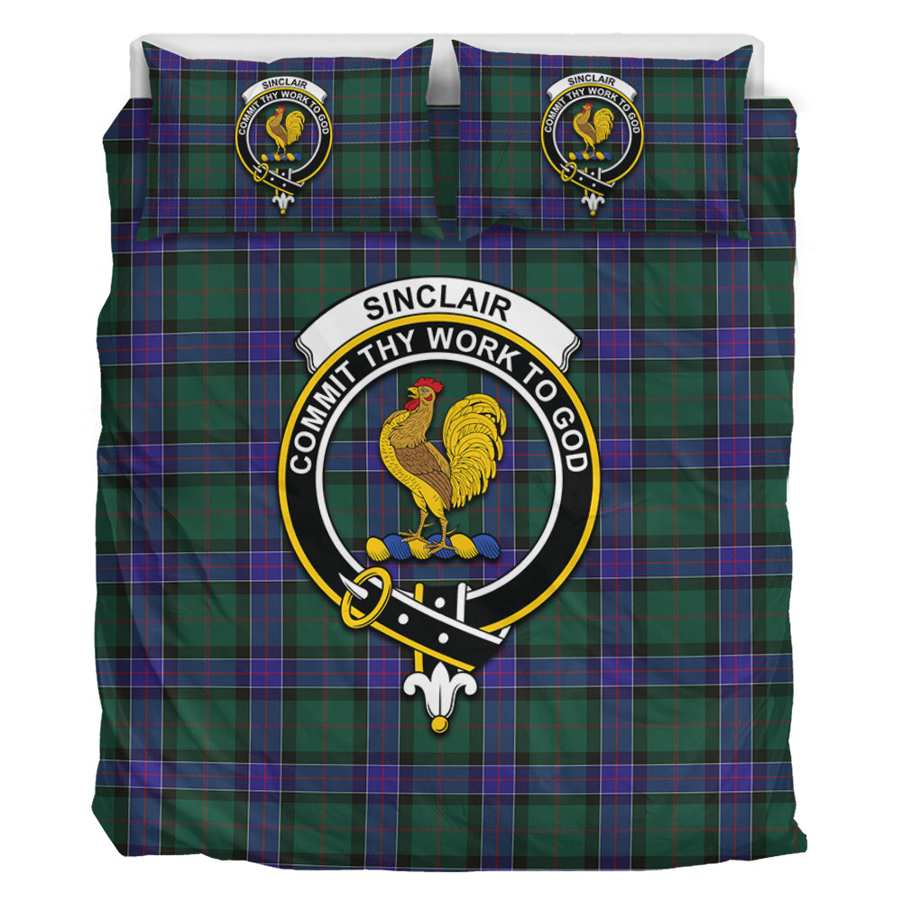 sinclair-hunting-modern-tartan-bedding-set-with-family-crest