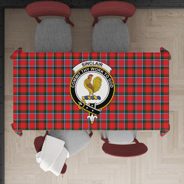 Sinclair Modern Tatan Tablecloth with Family Crest
