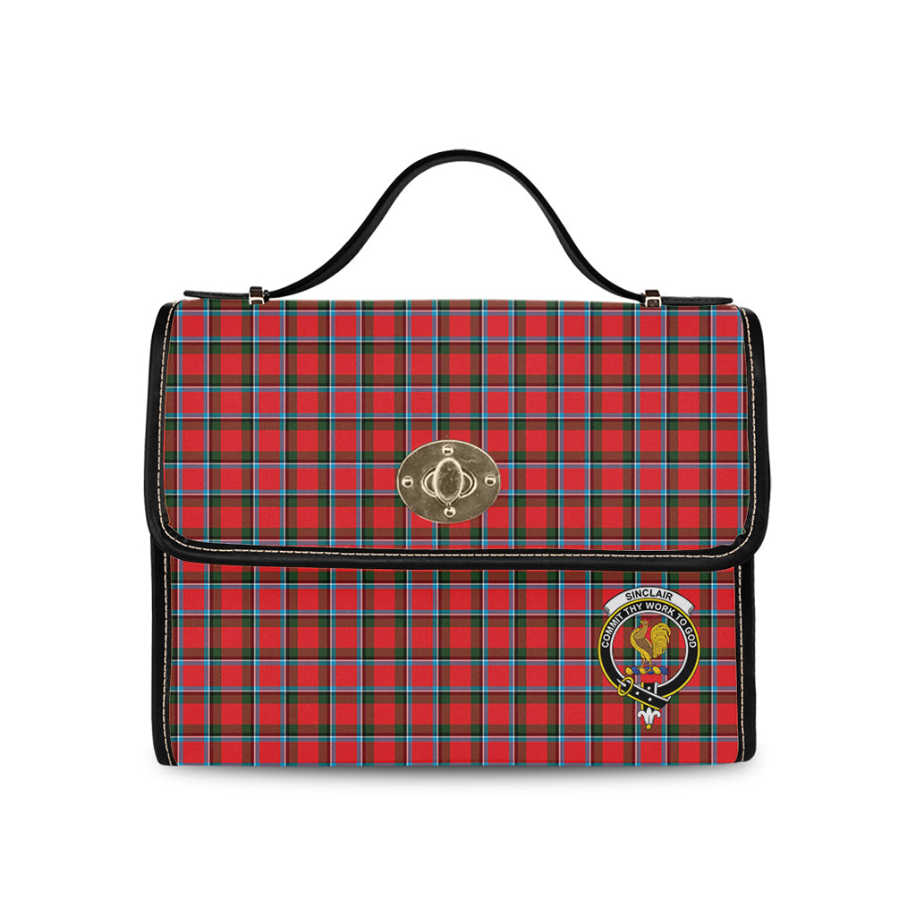 sinclair-modern-tartan-leather-strap-waterproof-canvas-bag-with-family-crest