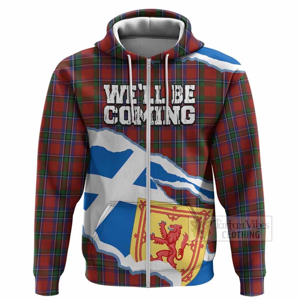 Sinclair Scotland Football Tartan Hoodie We'll Be Coming