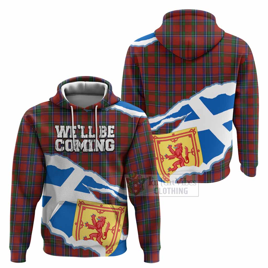 Sinclair Scotland Football Tartan Hoodie We'll Be Coming