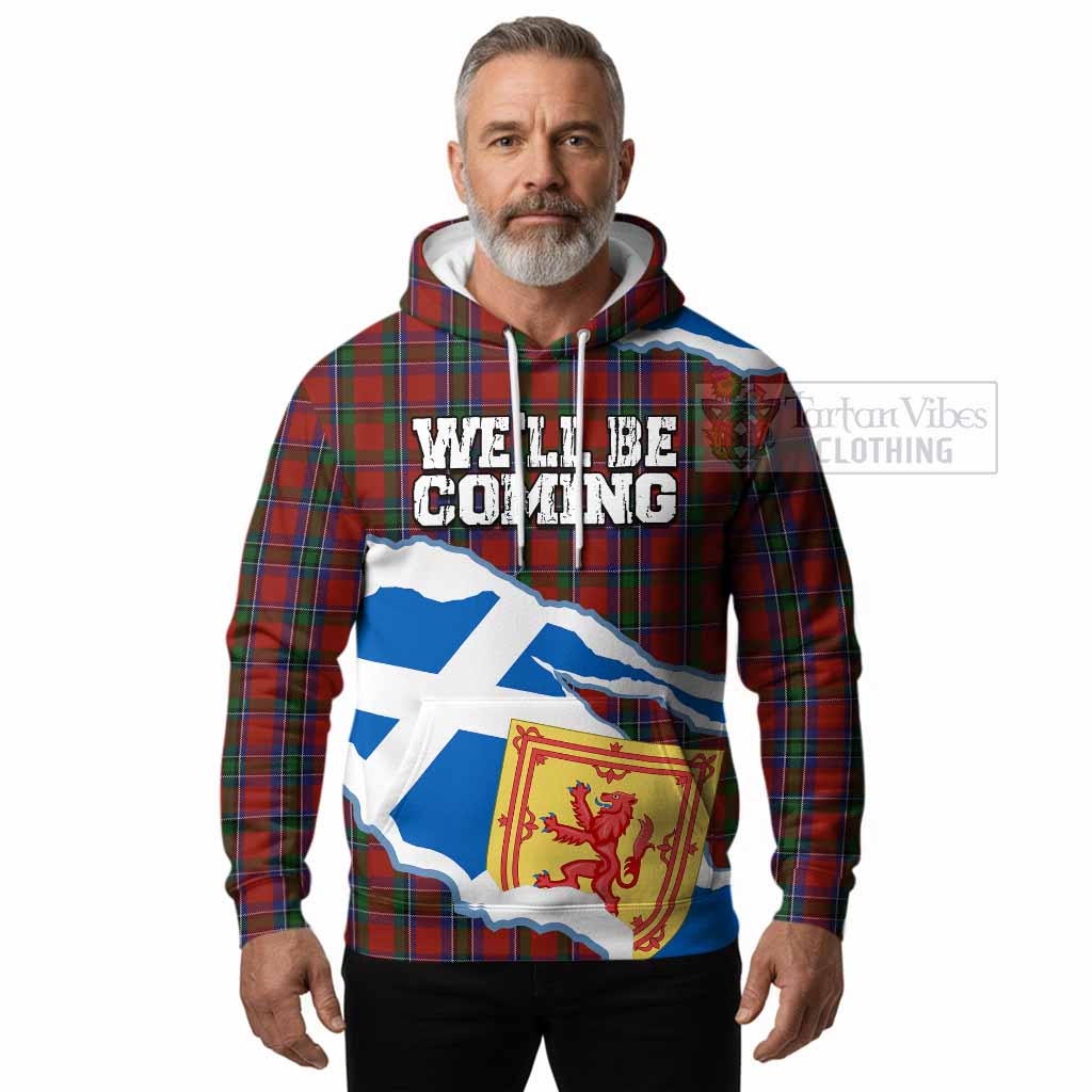 Sinclair Scotland Football Tartan Hoodie We'll Be Coming