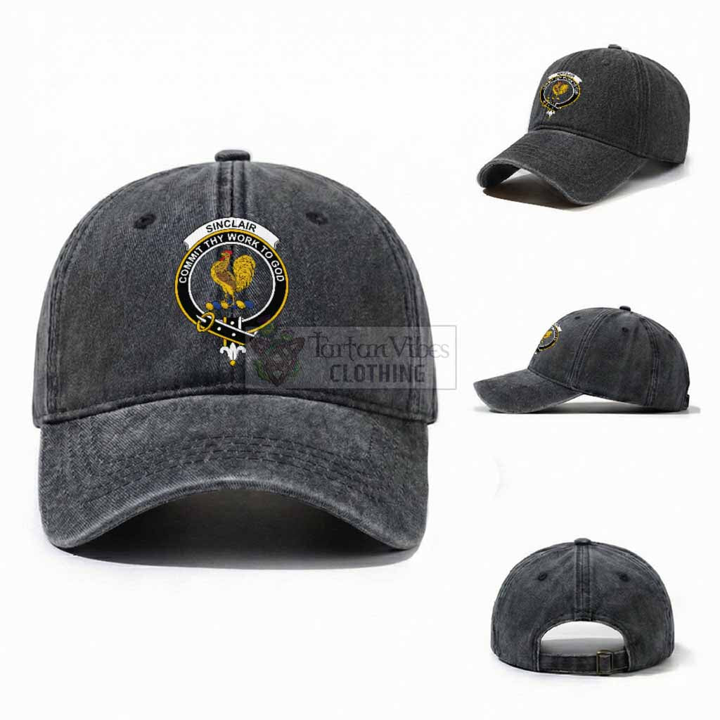 Sinclair Scottish Clan Crest Washed Baseball Cap