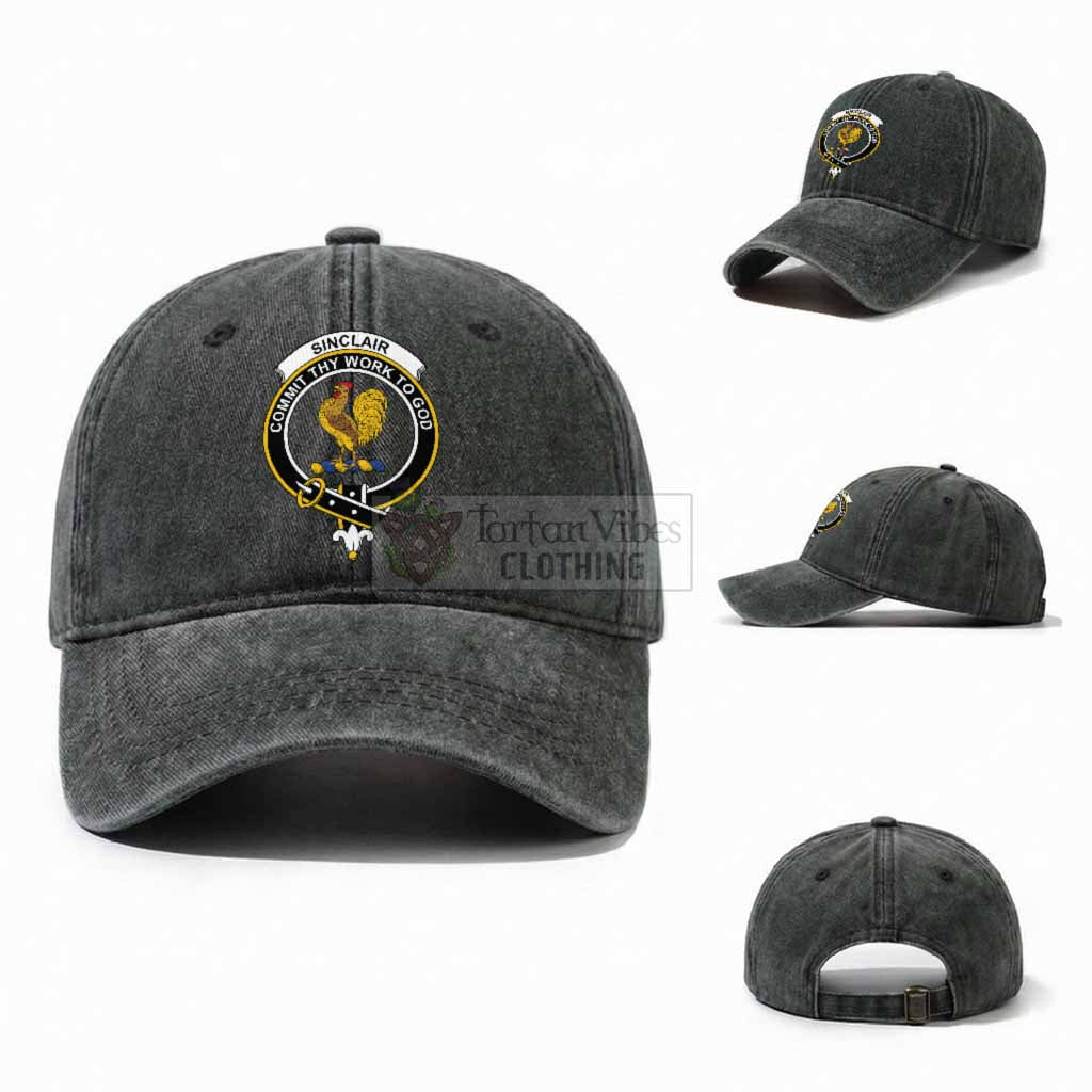 Sinclair Scottish Clan Crest Washed Baseball Cap