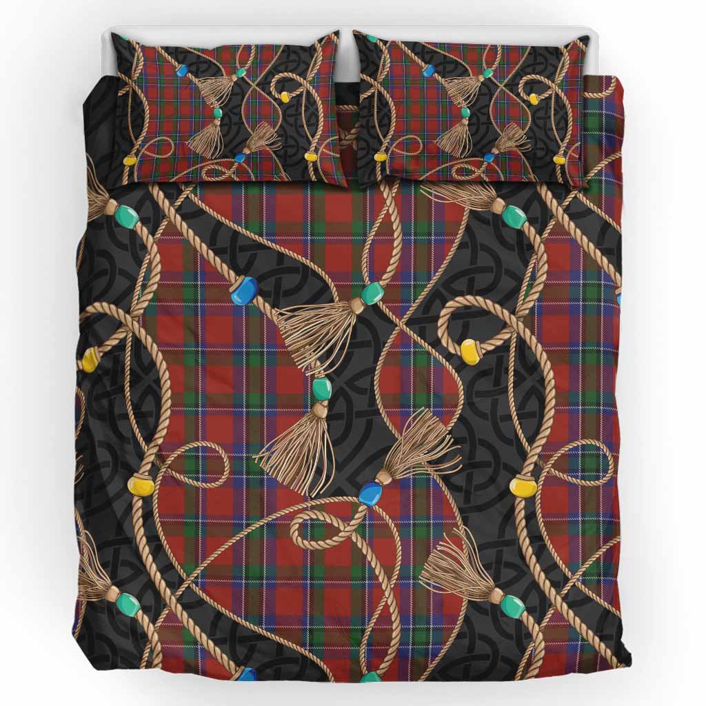 Sinclair Scottish Tartan Twisted Ropes Stylized Bedding Set
