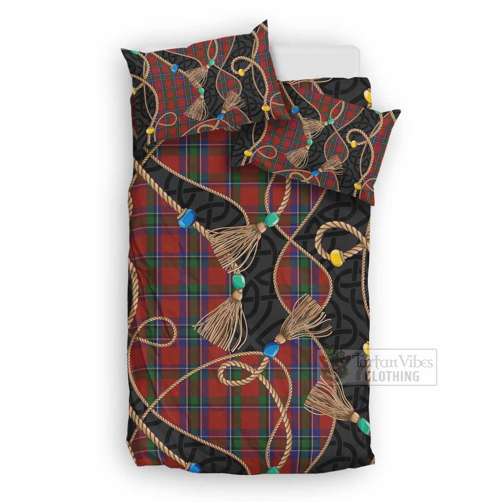Sinclair Scottish Tartan Twisted Ropes Stylized Bedding Set