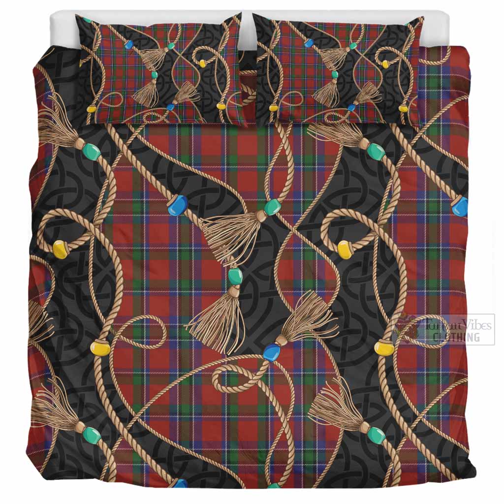 Sinclair Scottish Tartan Twisted Ropes Stylized Bedding Set
