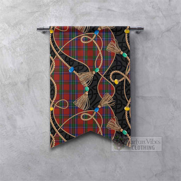 Sinclair Scottish Tartan Twisted Ropes Stylized Gonfalon Fishtail - Tartan Vibes Clothing