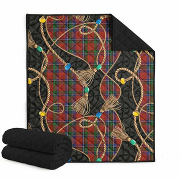 Sinclair Scottish Tartan Twisted Ropes Stylized Premium Quilt Super King Quilt 91" x 110" - Tartan Vibes Clothing