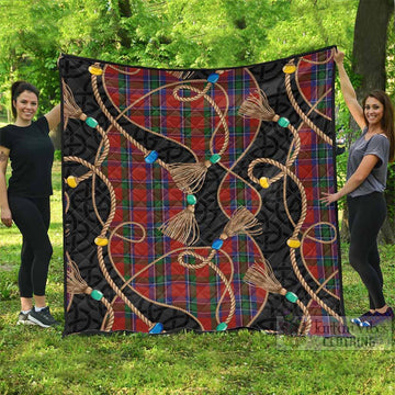 Sinclair Scottish Tartan Twisted Ropes Stylized Premium Quilt - Tartan Vibes Clothing