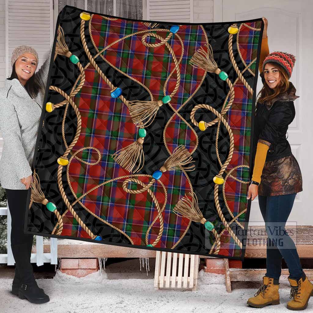 Sinclair Scottish Tartan Twisted Ropes Stylized Premium Quilt - Tartan Vibes Clothing