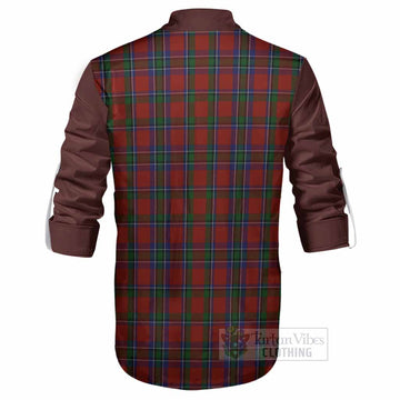 Sinclair Tartan Accent Ghillie Shirt with Family Crest