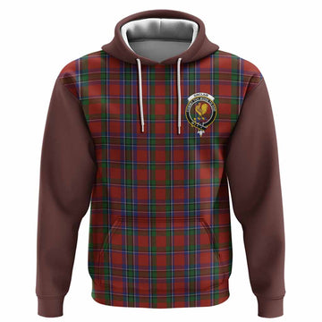 Sinclair Tartan Accent Hoodie with Family Crest