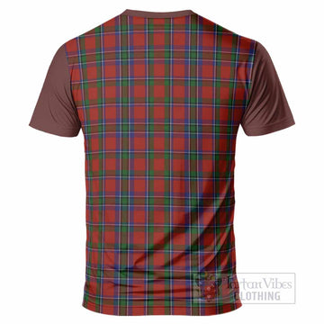 Sinclair Tartan Accent T-Shirt with Family Crest
