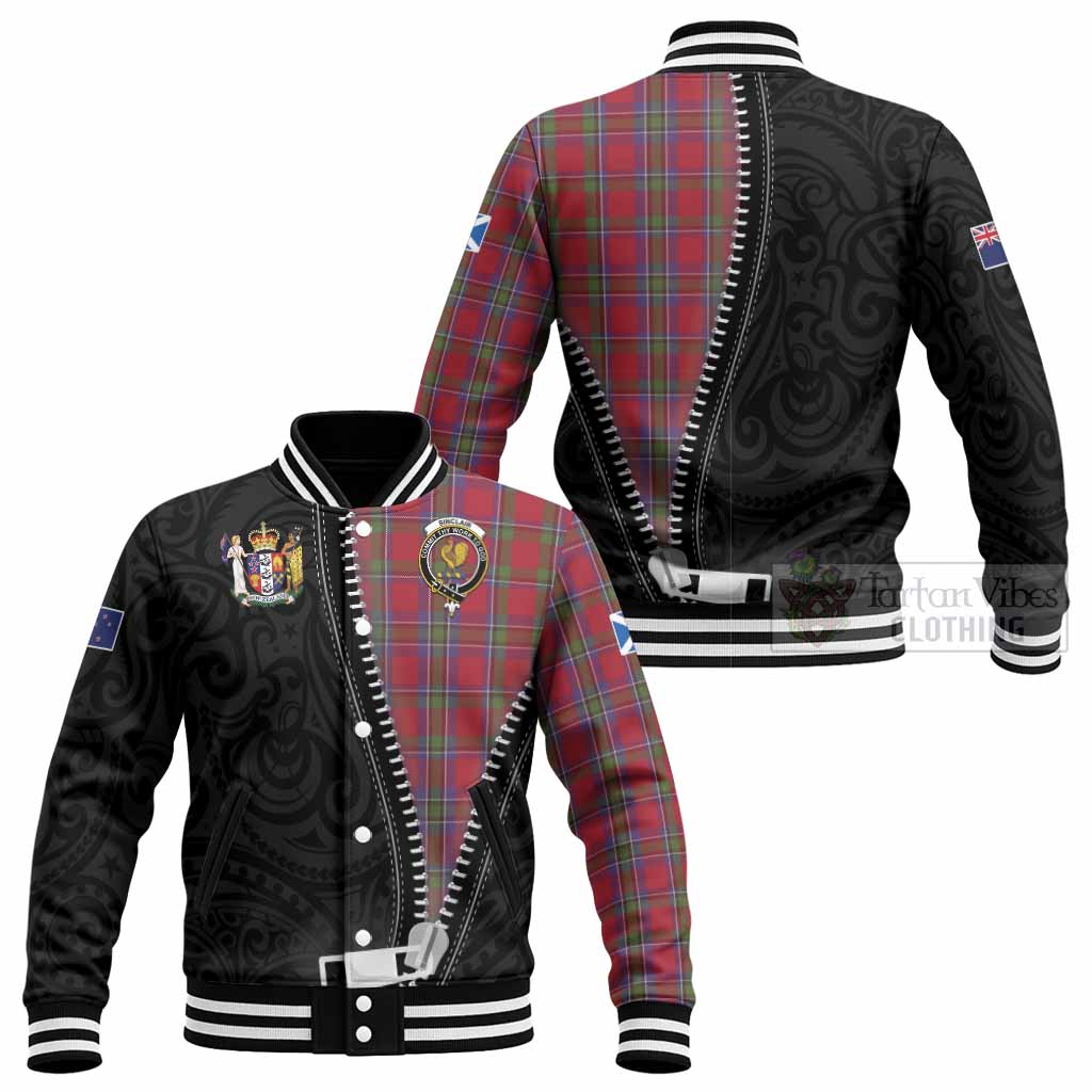 Sinclair Tartan Baseball Jacket New Zealand Pattern Unique Zipper Stylized