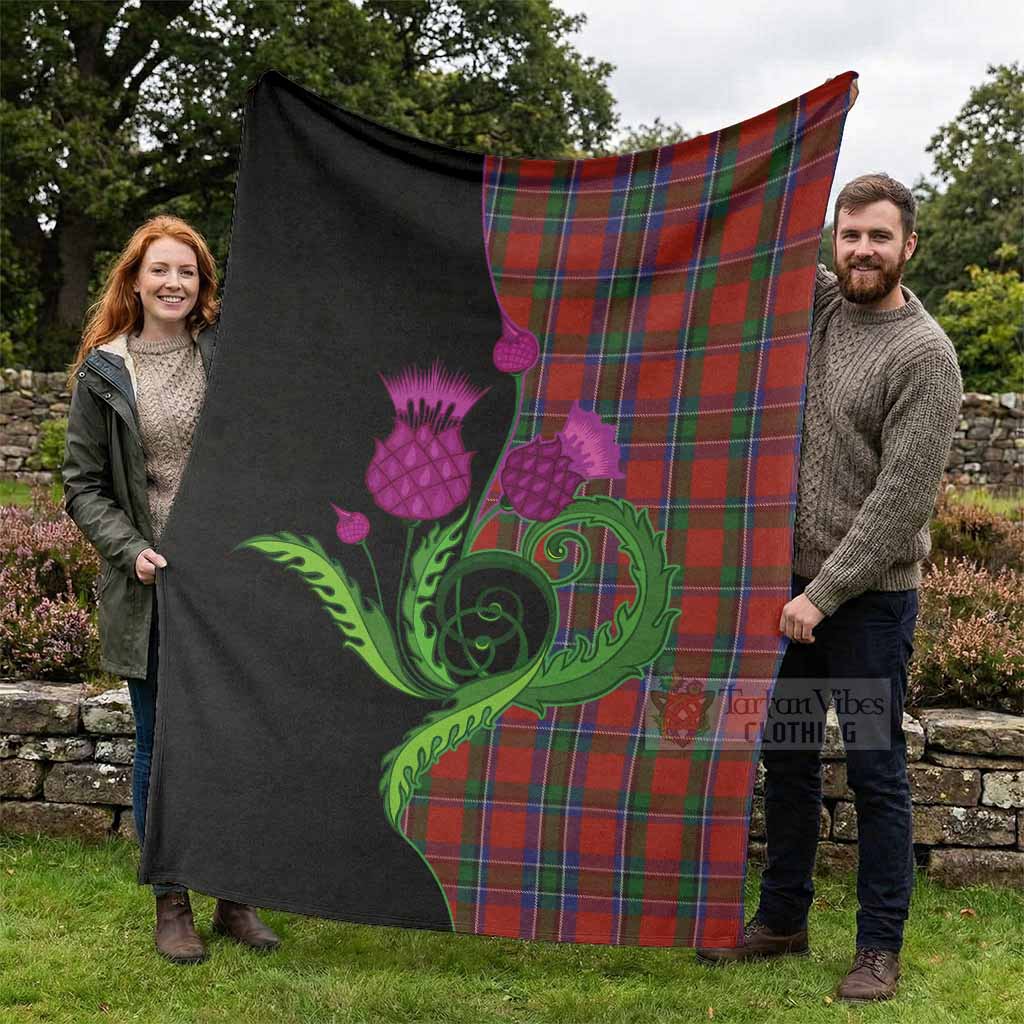Sinclair Tartan Blanket Traditional Scottish Thistle - Tartan Vibes Clothing