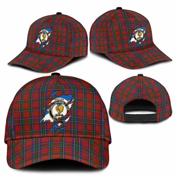 Sinclair Tartan Classic Cap with Family Crest In Me Style
