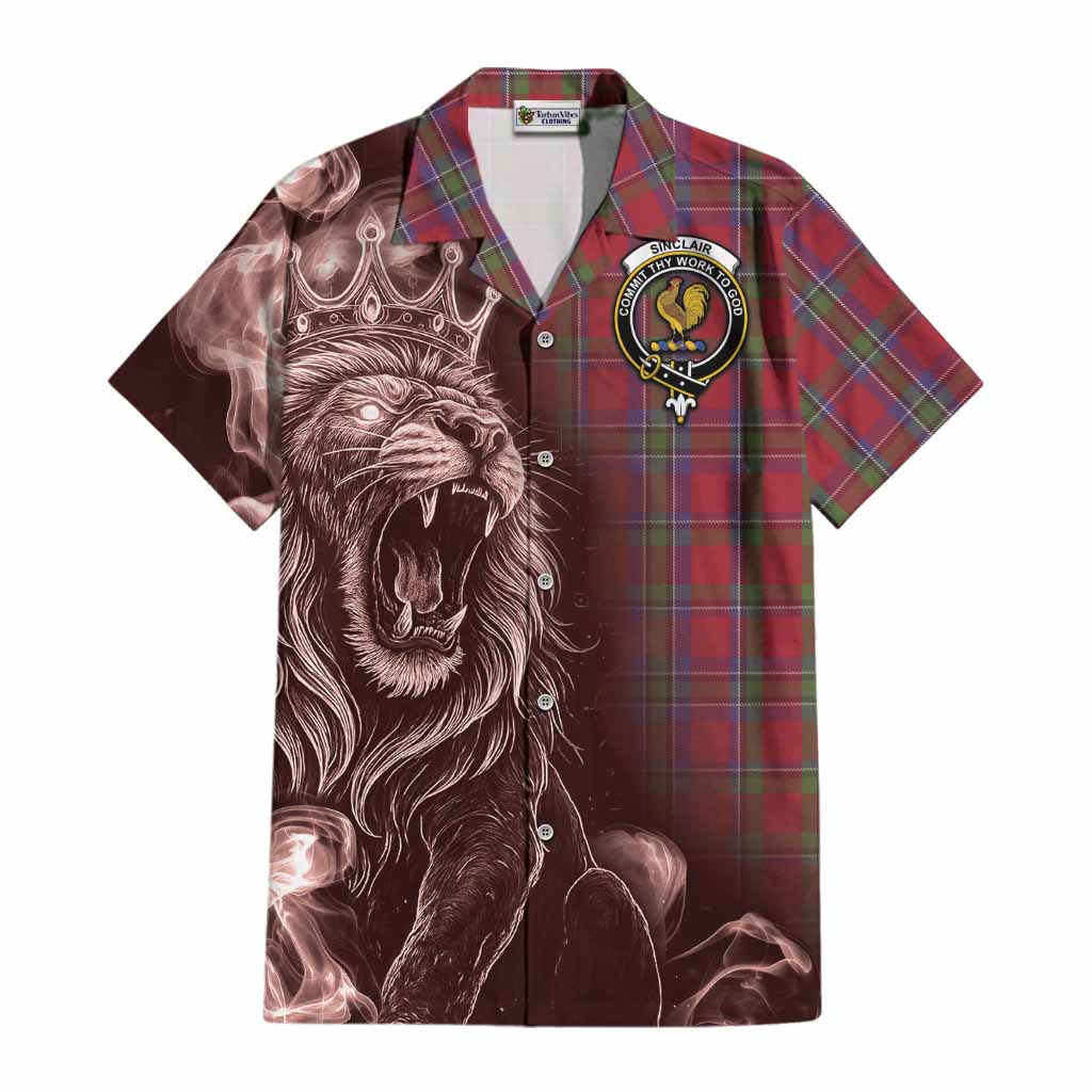Sinclair Tartan Cotton Hawaiian Shirt Roaring Lion Heritage