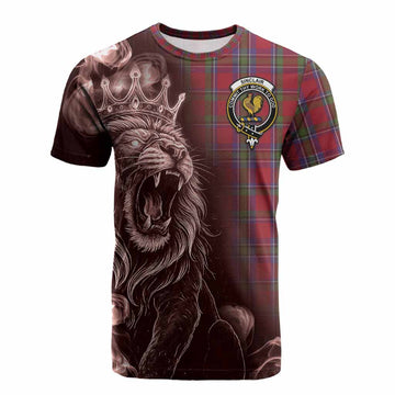 Sinclair Tartan Cotton T-shirt Roaring Lion Heritage