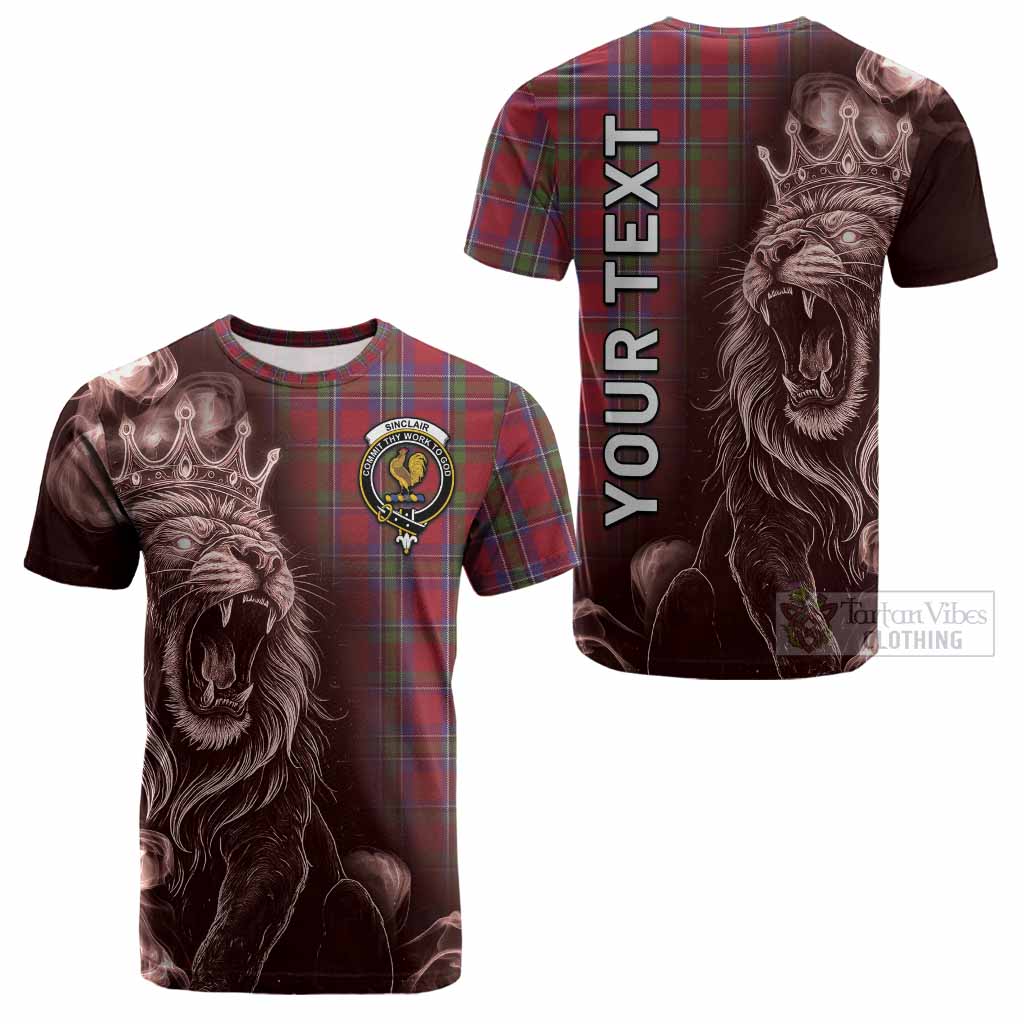 Sinclair Tartan Cotton T-shirt Roaring Lion Heritage