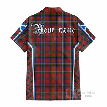 Sinclair Tartan Crest Cotton Hawaiian Shirt Scotland Coat of Arm Flag Style - Tartan Vibes Clothing