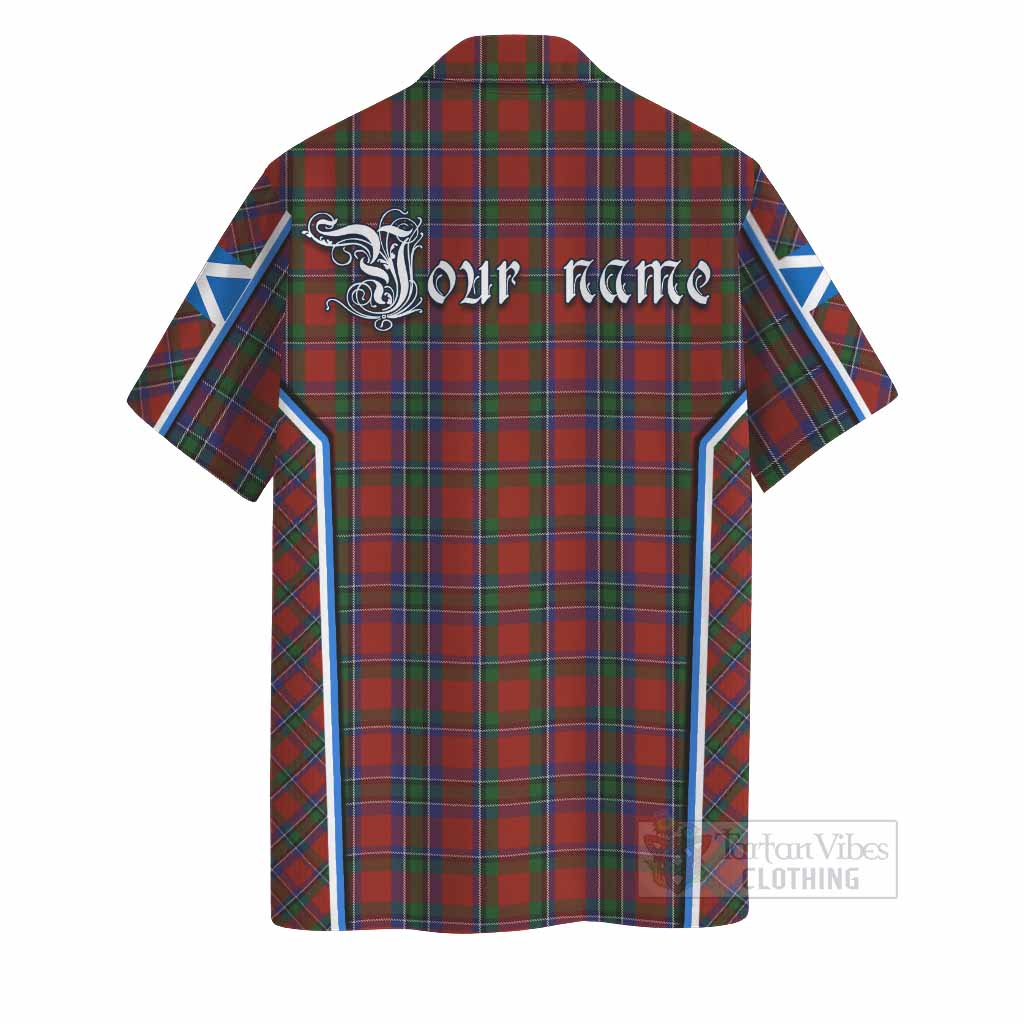 Sinclair Tartan Crest Hawaiian Shirt Scotland Coat of Arm Flag Style - Tartan Vibes Clothing