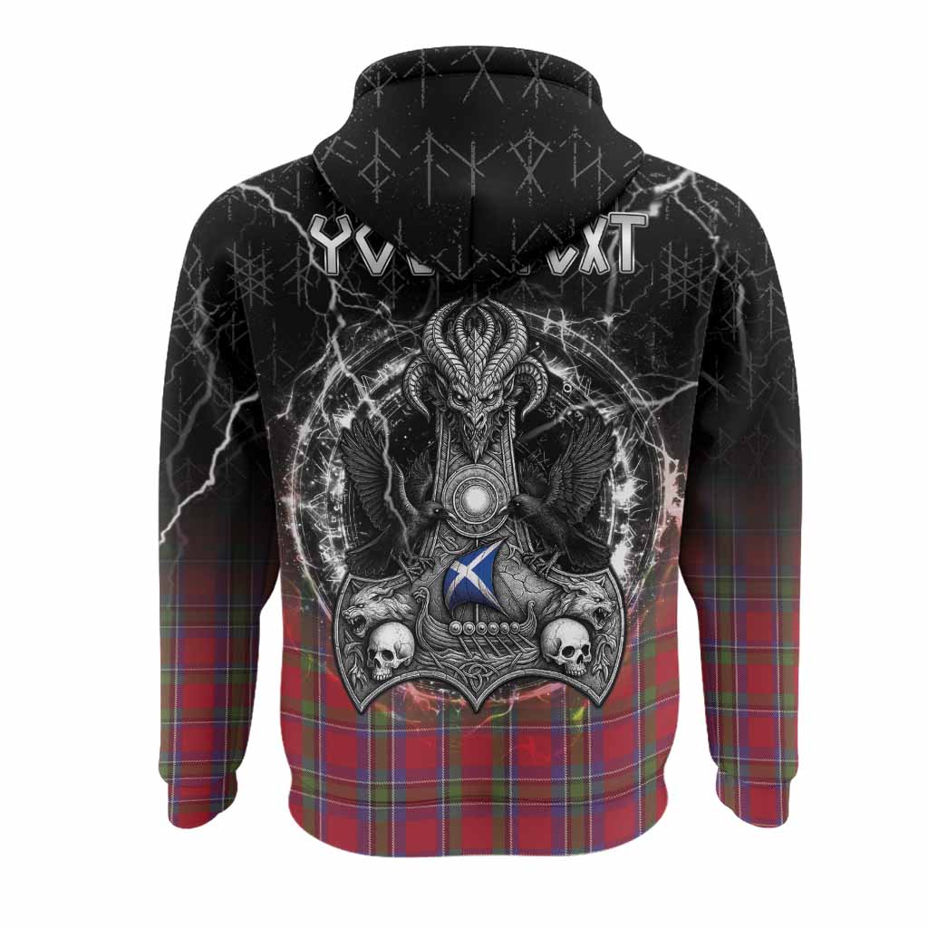 Sinclair Tartan Crest Hoodie Celtic Odin's Raven Legacy
