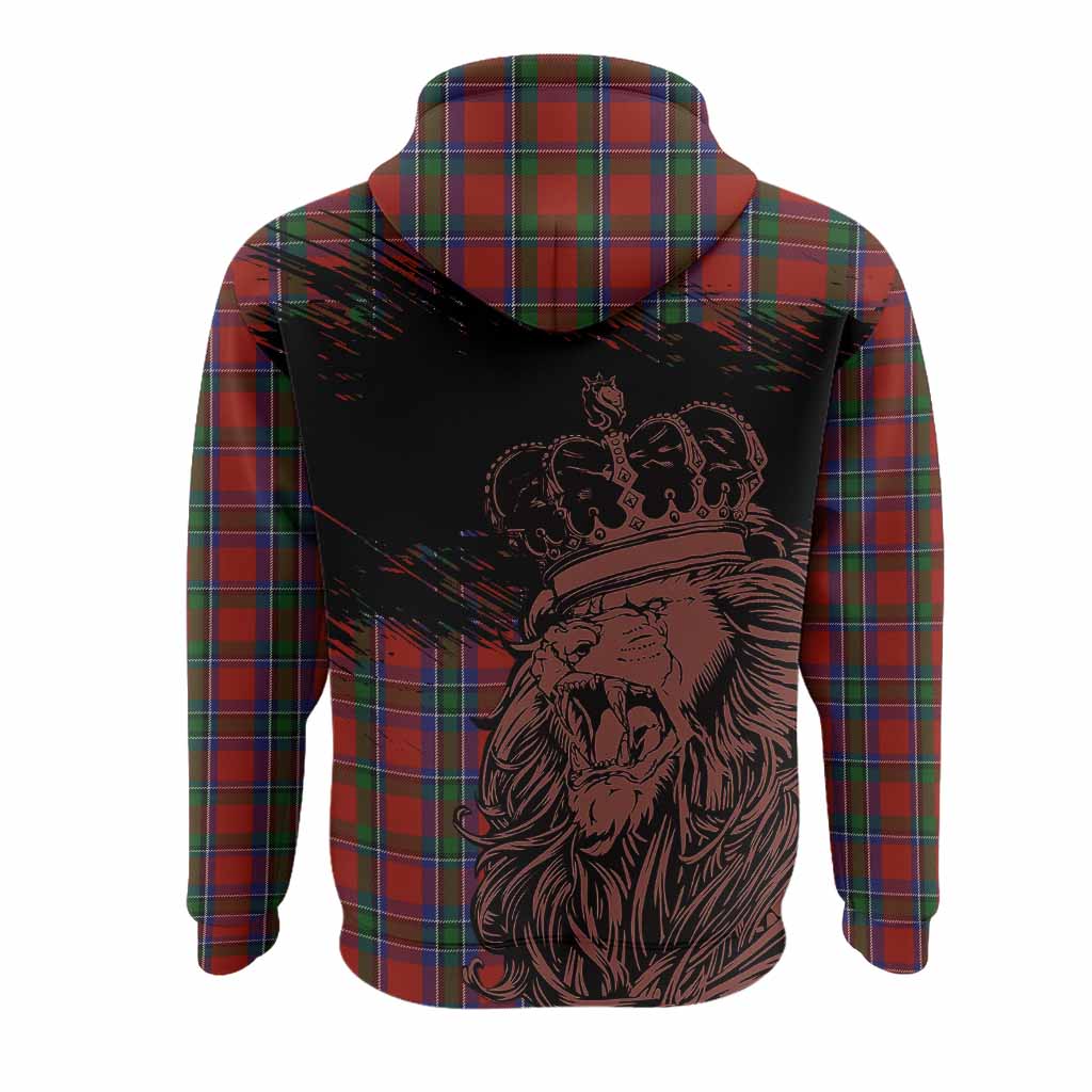 Sinclair Tartan Crest Hoodie Crowned Lion Heritage Style