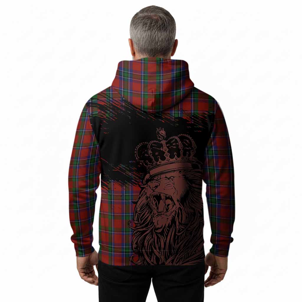 Sinclair Tartan Crest Hoodie Crowned Lion Heritage Style