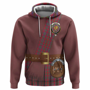 Sinclair Tartan Crest Hoodie Kilt Costume Style