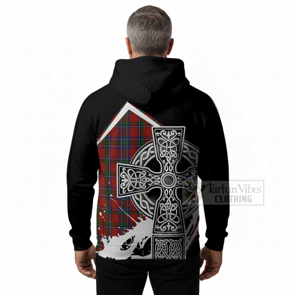 Sinclair Tartan Crest Hoodie Scottish Celtic Cross Heritage
