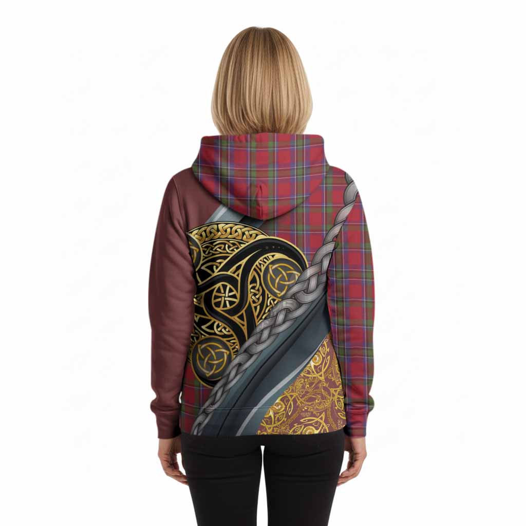 Sinclair Tartan Crest Hoodie Scottish Triskele Celtic