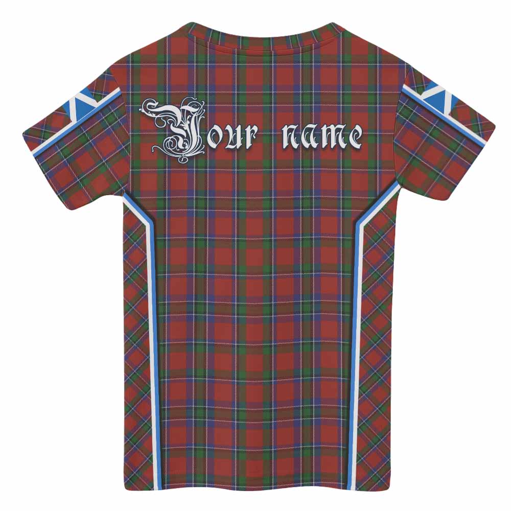 Sinclair Tartan Crest Kid T-shirt Scotland Coat of Arm Flag Style - Tartan Vibes Clothing