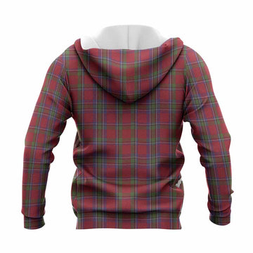 Sinclair Tartan Crest Knitted Hoodie Ferocious Lion Style