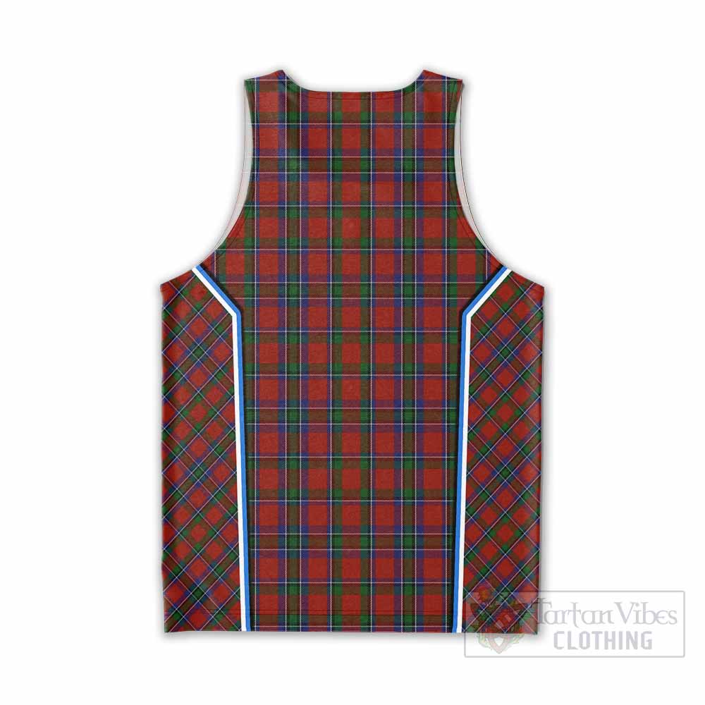 Sinclair Tartan Crest Men Tank Top Scotland Coat of Arm Flag Style - Tartan Vibes Clothing
