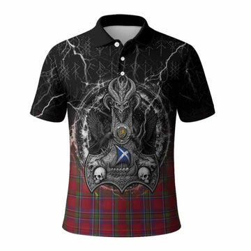 Sinclair Tartan Crest Polo Shirt Celtic Odin's Raven Legacy