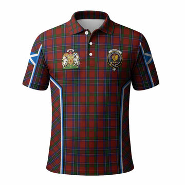 Sinclair Tartan Crest Polo Shirt Scotland Coat of Arm Flag Style - Tartan Vibes Clothing