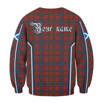 Sinclair Tartan Crest Sweatshirt Scotland Coat of Arm Flag Style