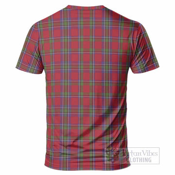 Sinclair Tartan Crest T-Shirt Ferocious Lion Style