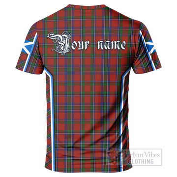 Sinclair Tartan Crest T-shirt Scotland Coat of Arm Flag Style