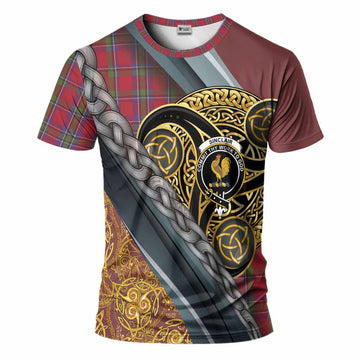 Sinclair Tartan Crest T-Shirt Scottish Triskele Celtic