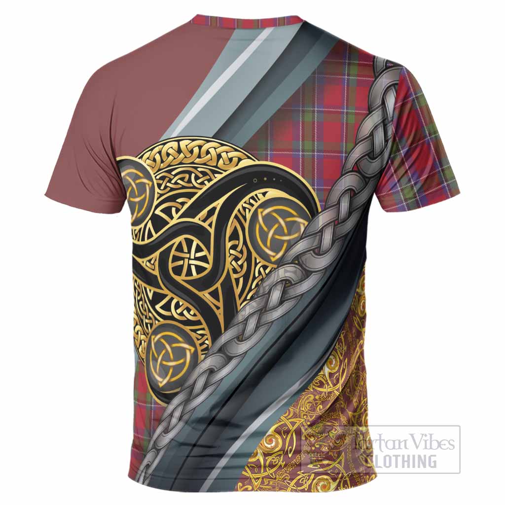 Sinclair Tartan Crest T-Shirt Scottish Triskele Celtic
