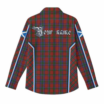 Sinclair Tartan Crest Women Casual Shirt Scotland Coat of Arm Flag Style