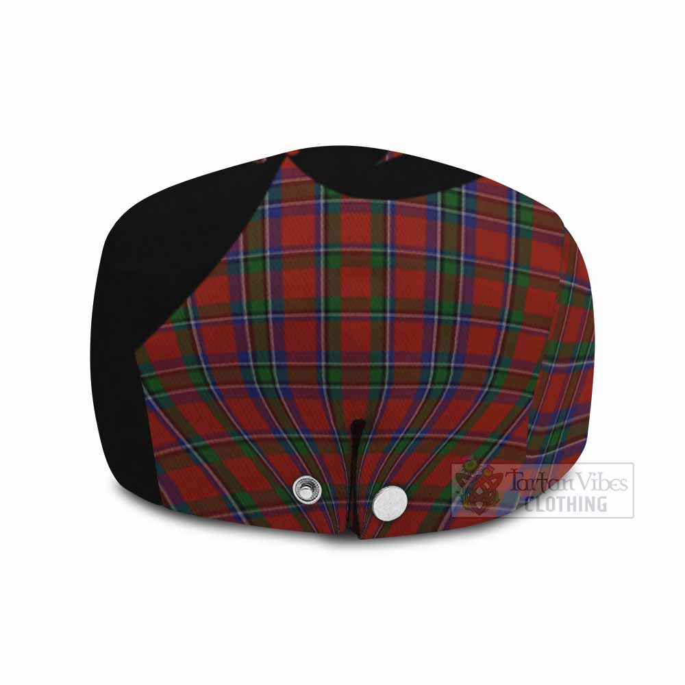 Sinclair Tartan Family Crest Flat Cap, Jeff Cap Scotland Thistle Floral