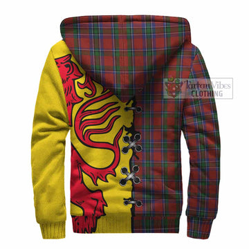 Sinclair Tartan Family Crest Sherpa Hoodie Lion Rampant Honor