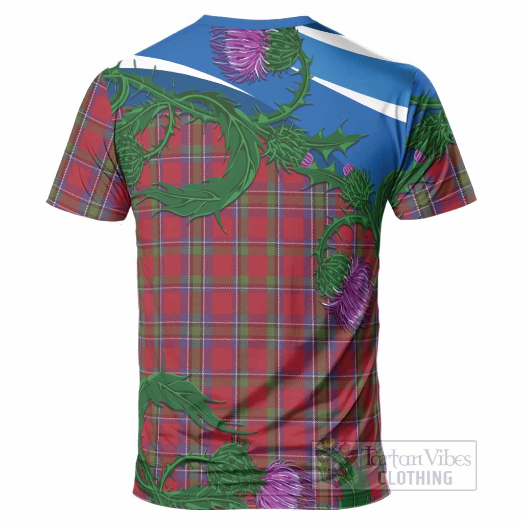 Sinclair Tartan Family Crest T-Shirt Thistle in Minimalism