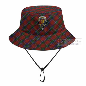 Sinclair Tartan Fishing Hat with Family Crest